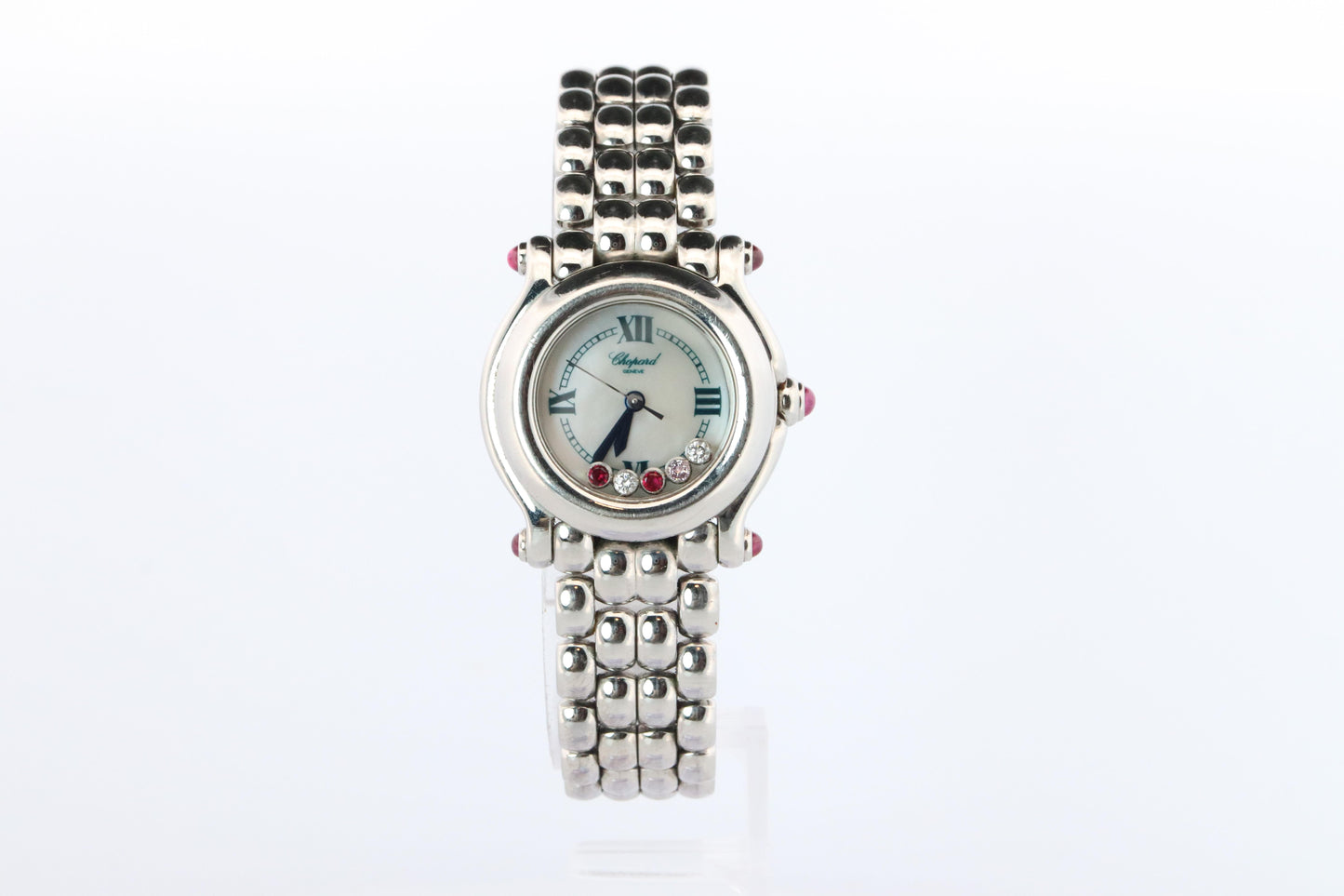 Chopard Happy Sport Ruby Diamond Watch. Chopard LUC 27/8250-21 Ladies