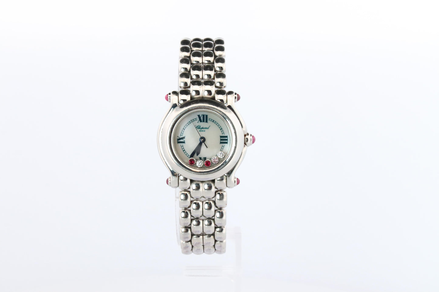 Chopard Happy Sport Ruby Diamond Watch. Chopard LUC 27/8250-21 Ladies