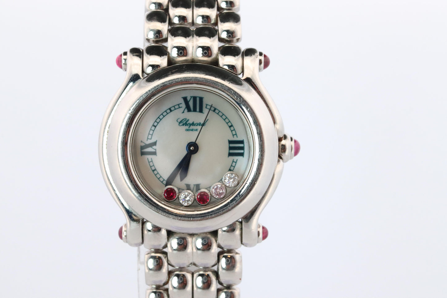 Chopard Happy Sport Ruby Diamond Watch. Chopard LUC 27/8250-21 Ladies