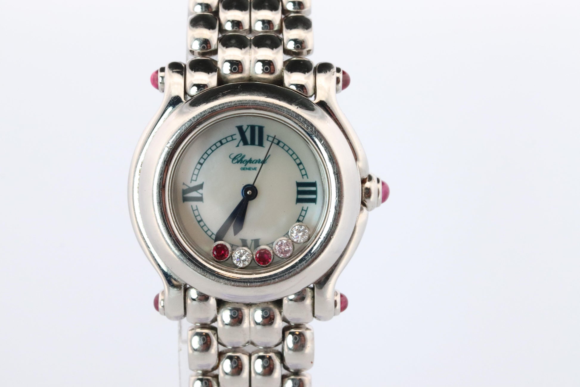 Chopard Happy Sport Ruby Diamond Watch. Chopard LUC 27/8250-21 Ladies