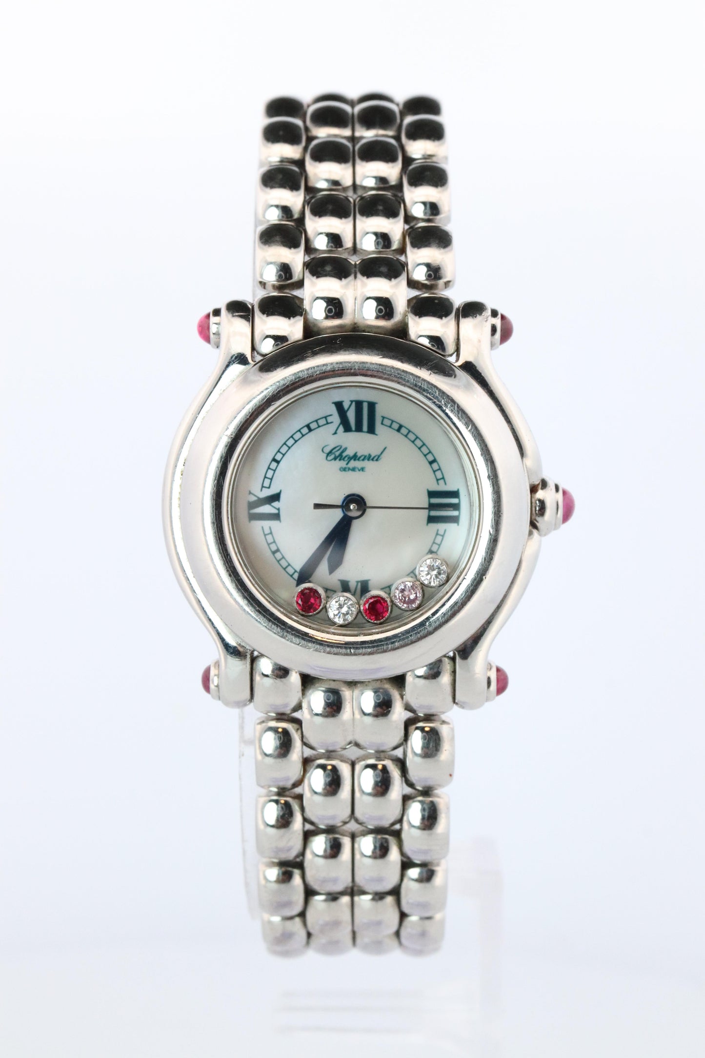 Chopard Happy Sport Ruby Diamond Watch. Chopard LUC 27/8250-21 Ladies