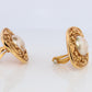 Chanel Earrings. Genuine  CHANEL Mabe Pearl Byzantine Clip on earrings.