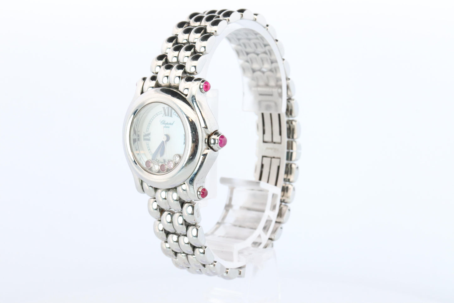 Chopard Happy Sport Ruby Diamond Watch. Chopard LUC 27/8250-21 Ladies