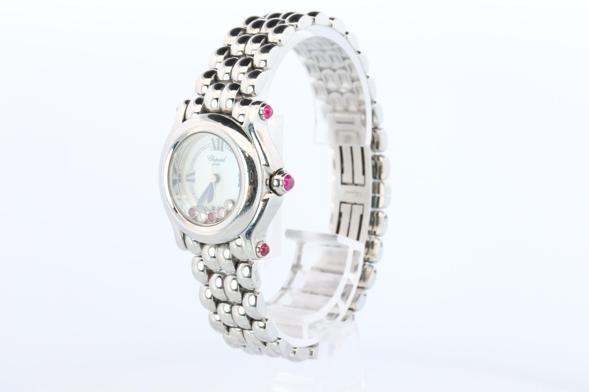 Chopard Happy Sport Ruby Diamond Watch. Chopard LUC 27/8250-21 Ladies