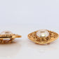 Chanel Earrings. Genuine  CHANEL Mabe Pearl Byzantine Clip on earrings.