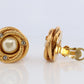 Chanel Earrings. Genuine CHANEL Mabe Pearl Crystal Coil Knot Clip on earrings.