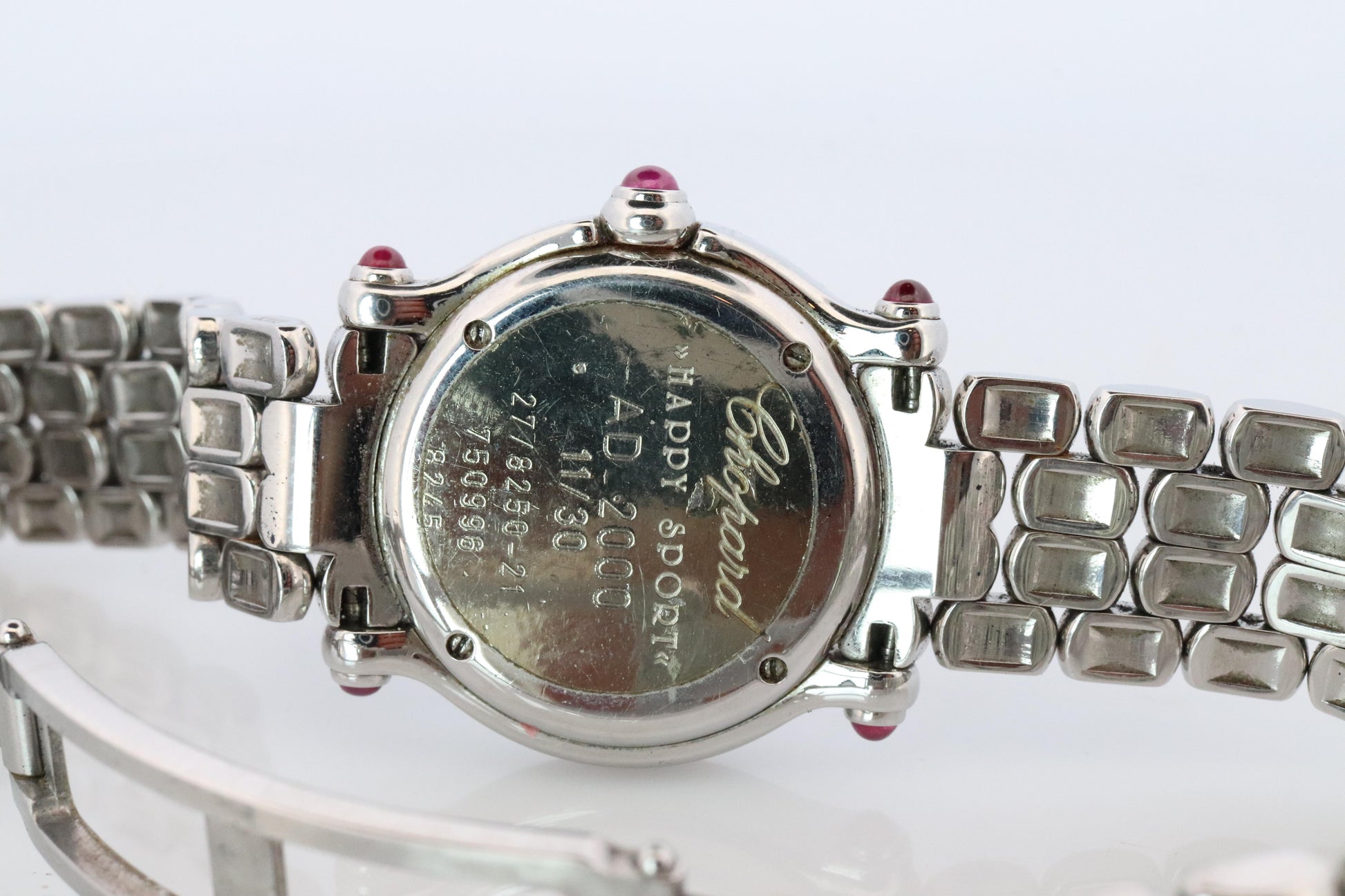 Chopard Happy Sport Ruby Diamond Watch. Chopard LUC 27/8250-21 Ladies
