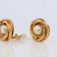 Chanel Earrings. Genuine CHANEL Mabe Pearl Crystal Coil Knot Clip on earrings.