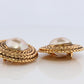 Chanel Earrings. Genuine  CHANEL Mabe Pearl Coil Weave Clip on earrings.