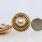 Chanel Earrings. Genuine  CHANEL Mabe Pearl Coil Weave Clip on earrings.