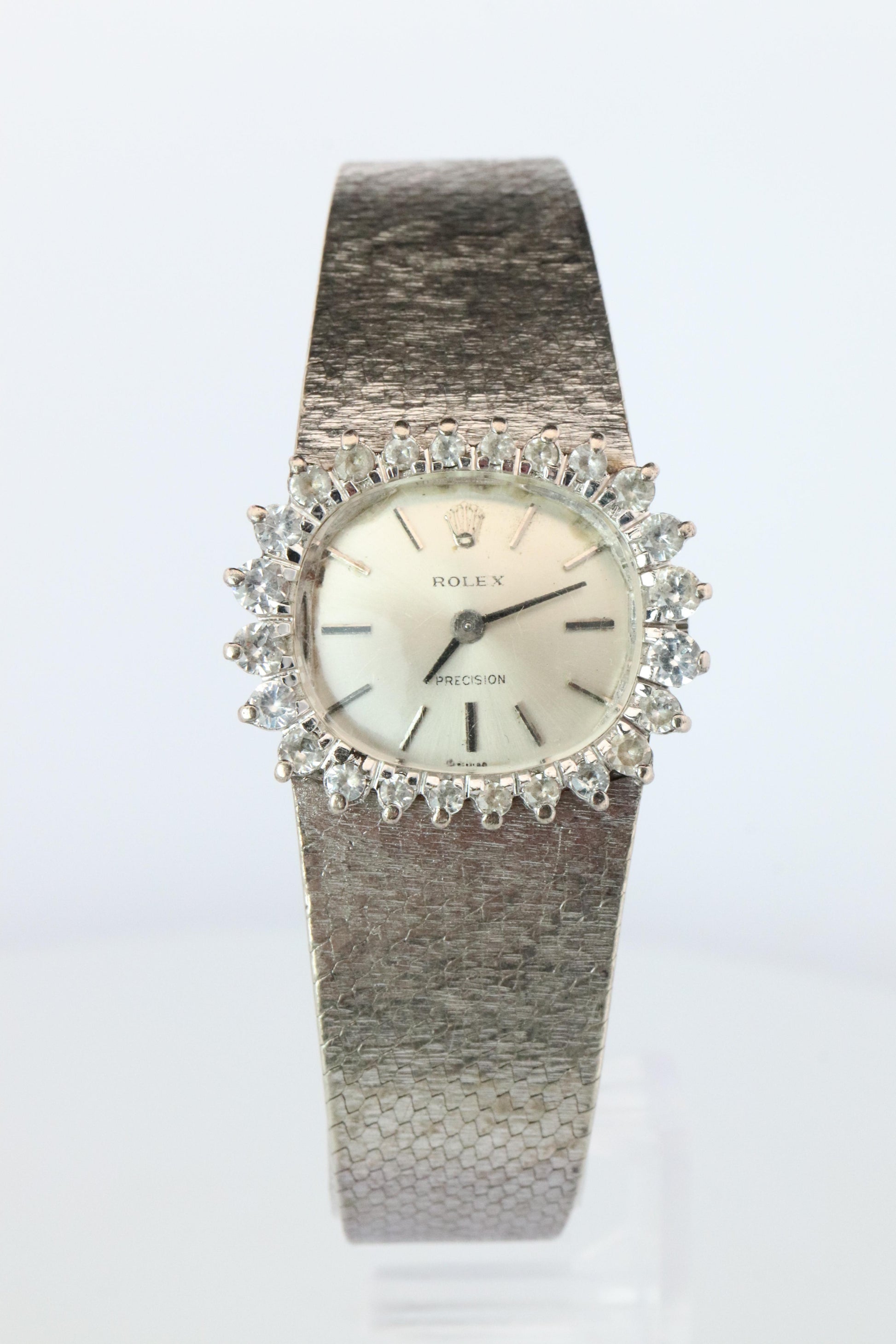 Genuine Diamond Rolex Watch. Ladies Rolex 2652 Vintage Genuine Manual Watch.