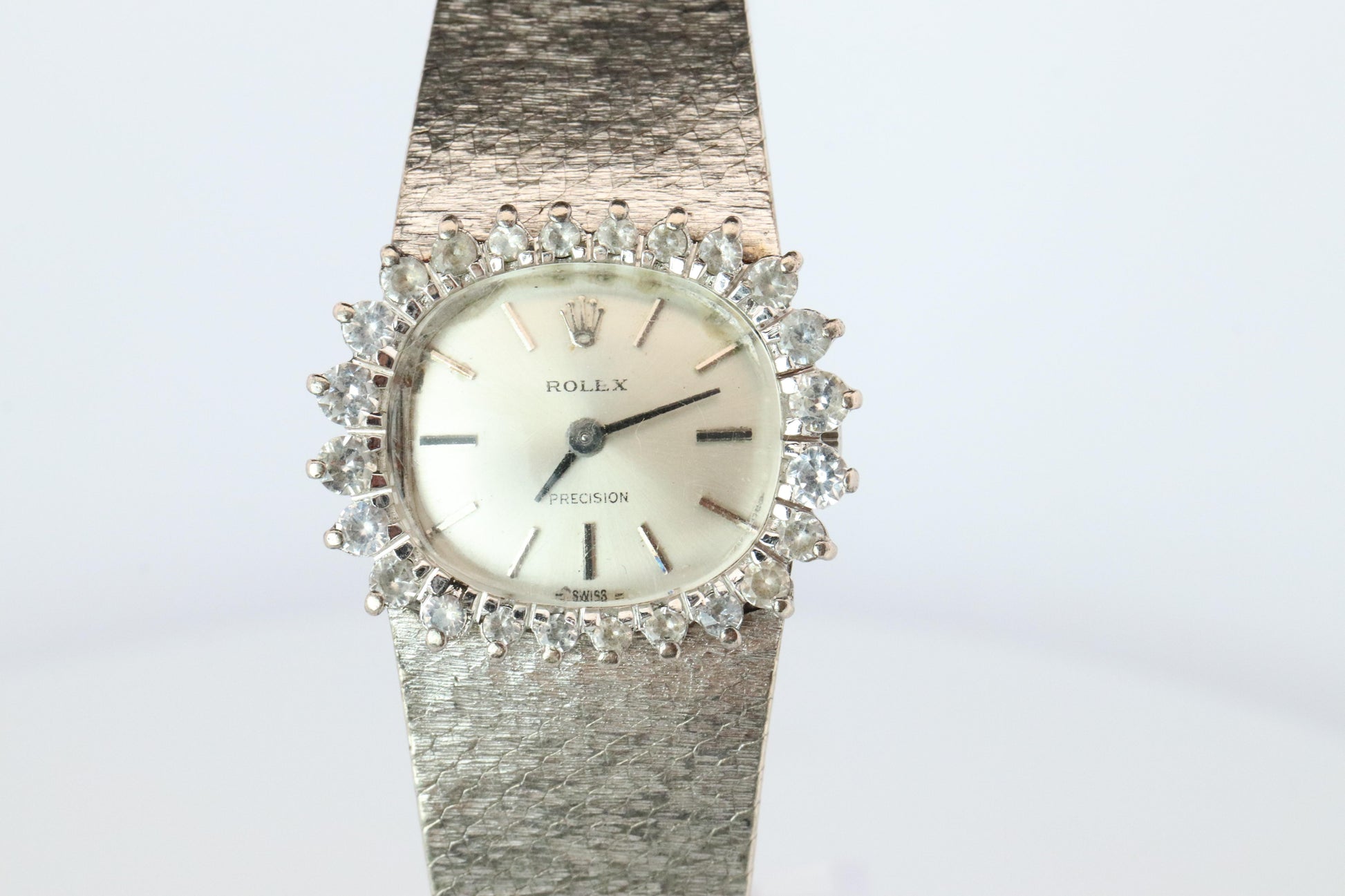 Genuine Diamond Rolex Watch. Ladies Rolex 2652 Vintage Genuine Manual Watch.