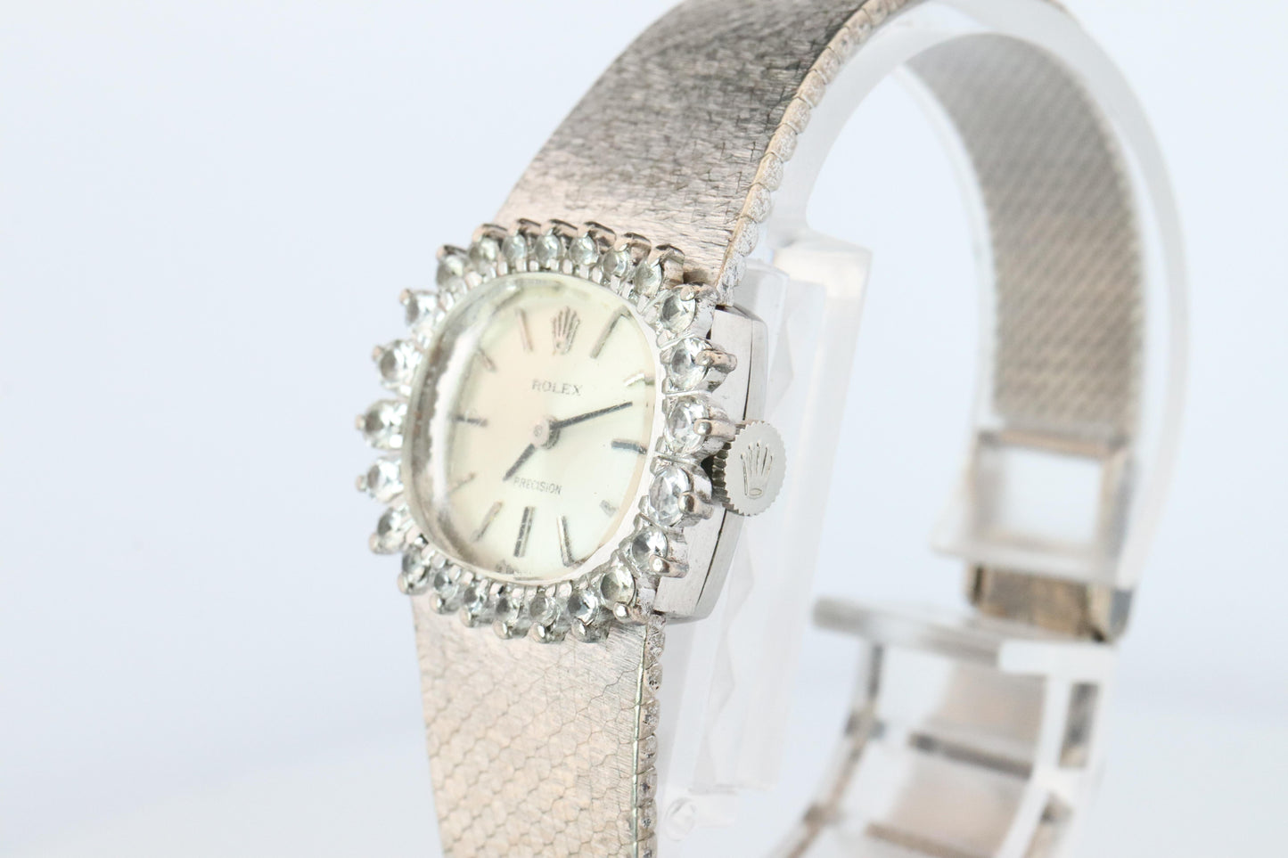 Genuine Diamond Rolex Watch. Ladies Rolex 2652 Vintage Genuine Manual Watch.