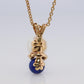 Tiffany and Co Pearl Diamond Lapis Pendant. 18k Tiffany Elsa Peretti Necklace