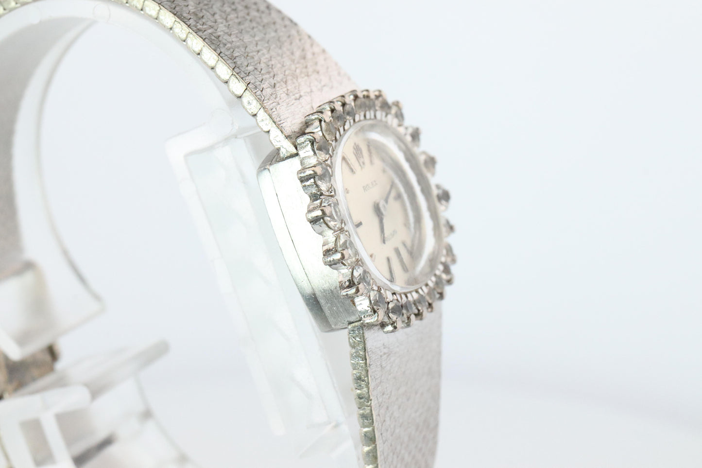 Genuine Diamond Rolex Watch. Ladies Rolex 2652 Vintage Genuine Manual Watch.