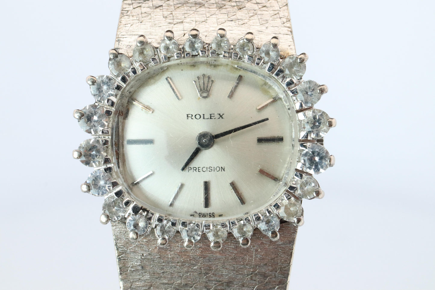 Genuine Diamond Rolex Watch. Ladies Rolex 2652 Vintage Genuine Manual Watch.