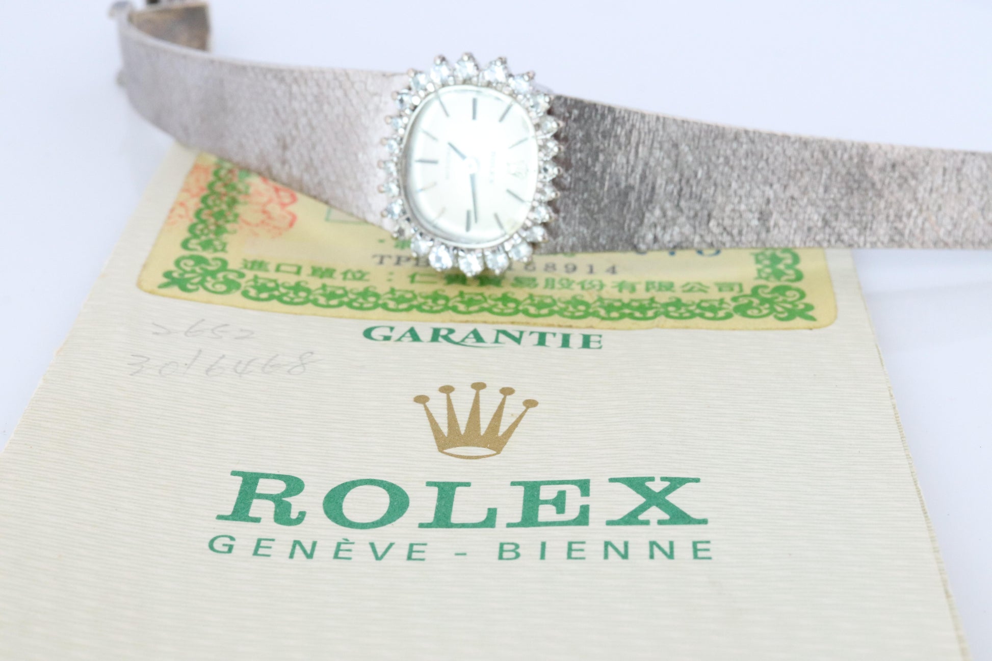 Genuine Diamond Rolex Watch. Ladies Rolex 2652 Vintage Genuine Manual Watch.