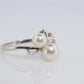 Mikimoto Ring. Vintage 18k Gold Mikimoto Pearl and Diamond Cluster. Vines Grapes