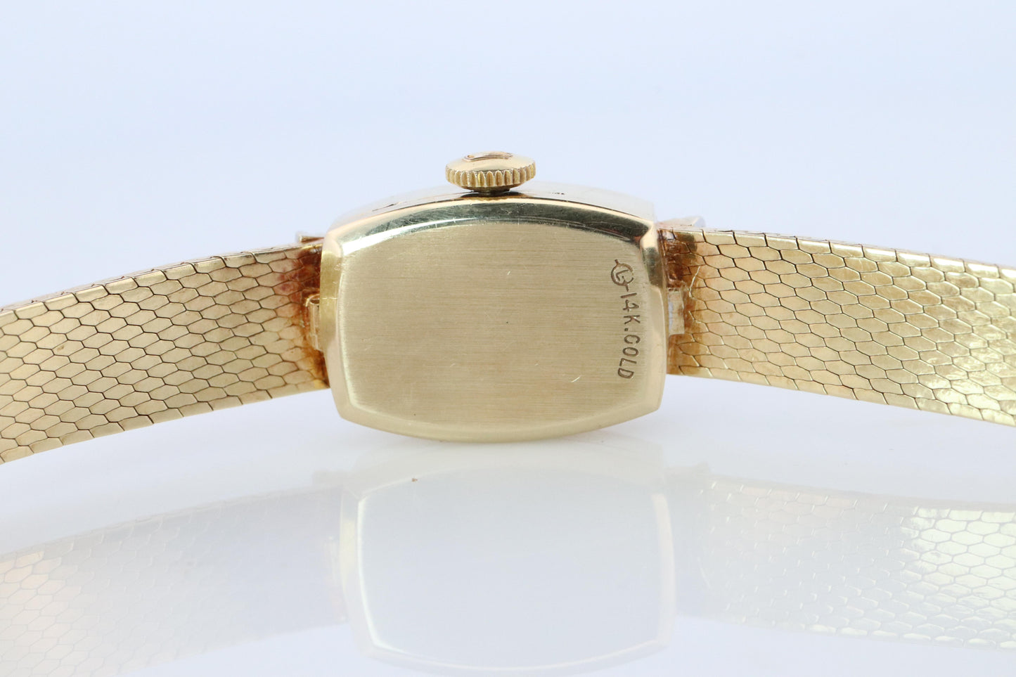 Genuine Rolex Diamond Watch. 14k YG Ladies Rolex Mechanical Windup Watch.