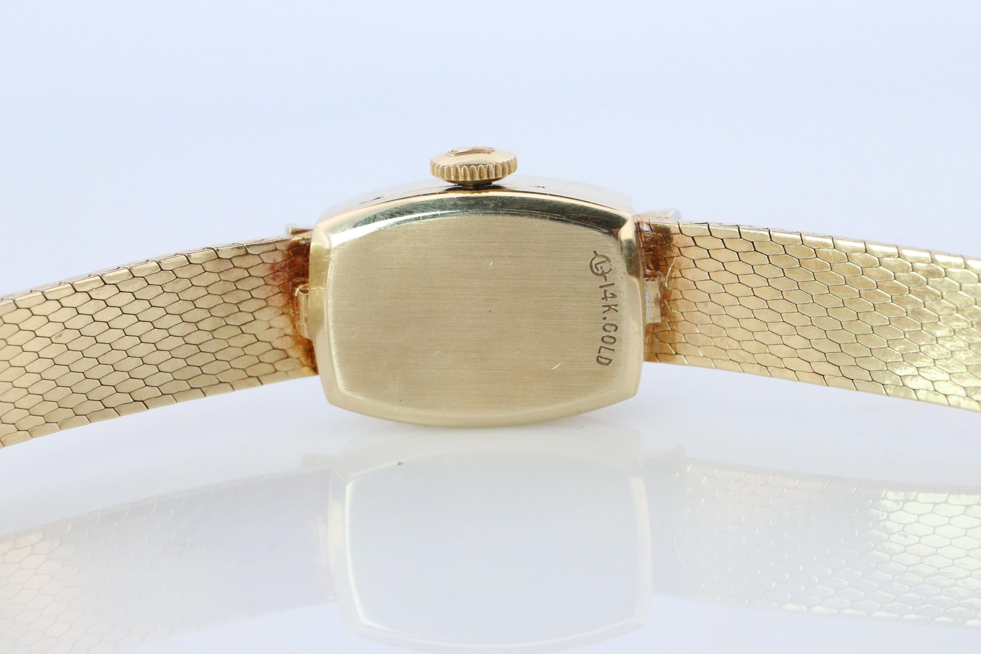 Genuine Rolex Diamond Watch. 14k YG Ladies Rolex Mechanical Windup Watch.