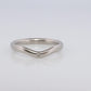 Vintage Tiffany and Co. Diamond Platinum Ring. Tiffany Curve PT950 band.