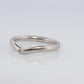 Vintage Tiffany and Co. Diamond Platinum Ring. Tiffany Curve PT950 band.