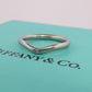 Vintage Tiffany and Co. Diamond Platinum Ring. Tiffany Curve PT950 band.