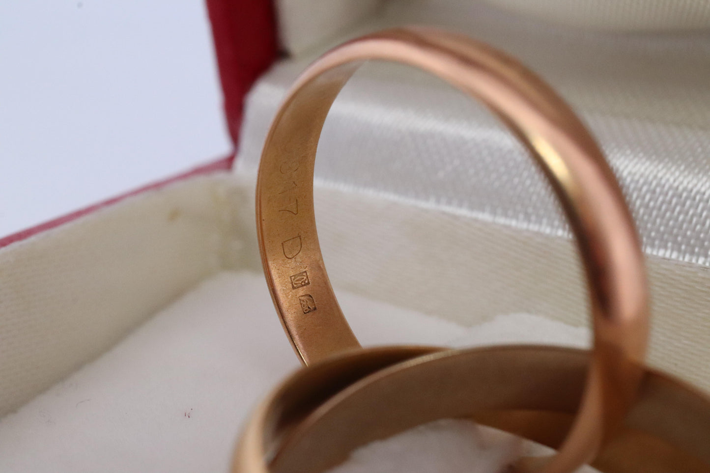 Vintage CARTIER 18k 750 Tricolor Rolling Ring. Must de Cartier Triple Ring. Band