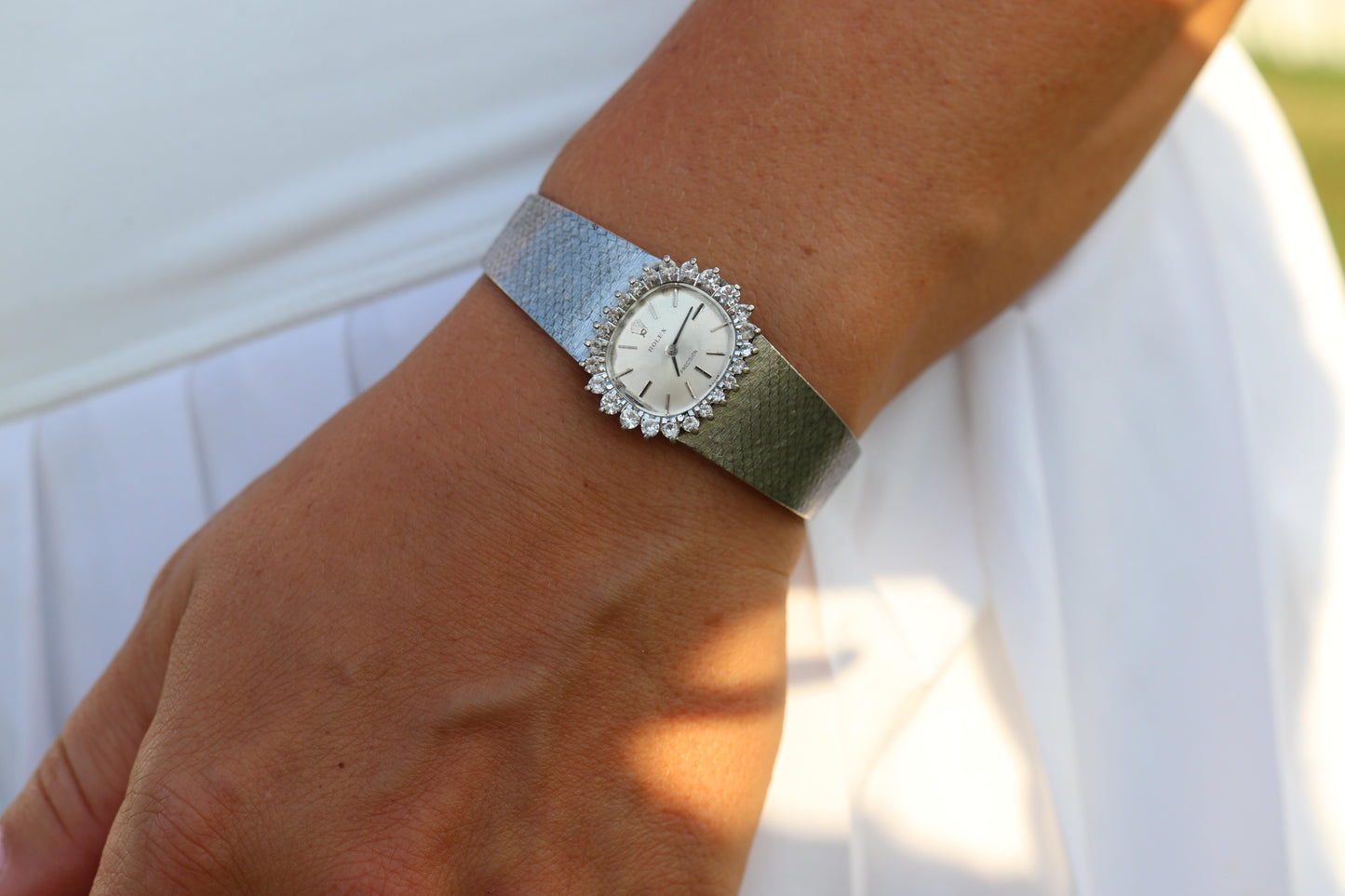 Genuine Diamond Rolex Watch. Ladies Rolex 2652 Vintage Genuine Manual Watch.