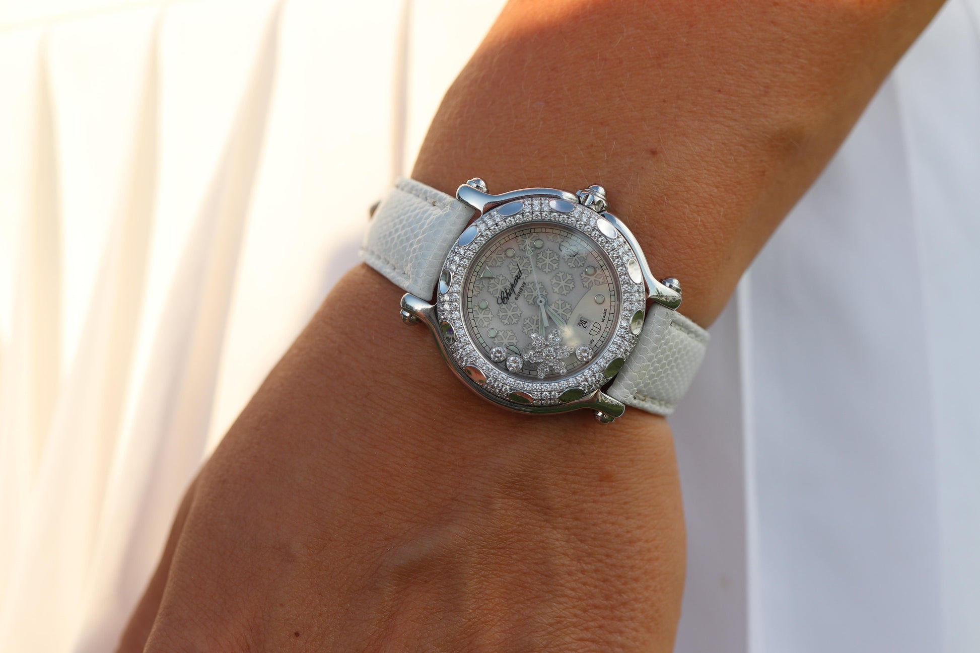 Chopard Happy Sport Snowflake Diamond Watch. Chopard LUC 27/8943 Ladies