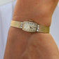 Genuine Rolex Diamond Watch. 14k YG Ladies Rolex Mechanical Windup Watch.