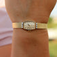 Genuine Rolex Diamond Watch. 14k YG Ladies Rolex Mechanical Windup Watch.
