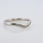 Vintage Tiffany and Co. Diamond Eternity Platinum Ring. Tiffany Curve PT950 band