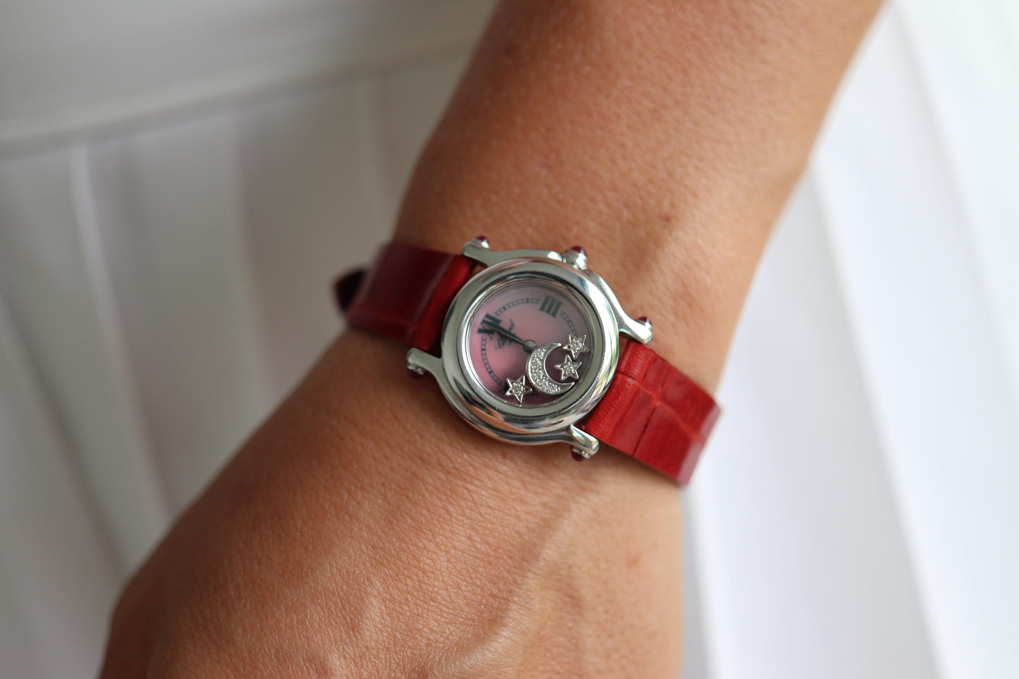 Chopard Happy Sport  Stars Ruby Diamond Watch. Chopard LUC 27/8245-21 Ladies