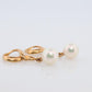 Mikimoto Earrings Jackets. Vintage 18k Gold Mikimoto Pearl drop Enhancers.