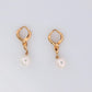 Mikimoto Earrings Jackets. Vintage 18k Gold Mikimoto Pearl drop Enhancers.