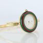 Vintage GUCCI Quartz 1100L Watch. Gucci Ladies Bangle Interchange 10 Bezel watch
