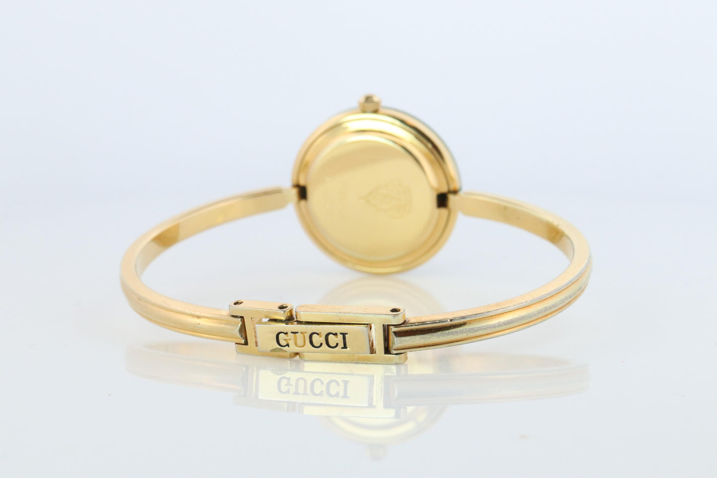 Vintage GUCCI Quartz 1100L Watch. Gucci Ladies Bangle Interchange 10 Bezel watch