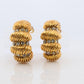 Chanel Earrings. Genuine CHANEL Hoop Crystal Coil Knot Clip on earrings.