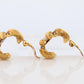 Chanel Earrings. Genuine CHANEL Hoop Crystal Coil Knot Clip on earrings.