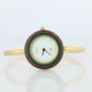 Vintage GUCCI Quartz 1100L Watch. Gucci Ladies Bangle Interchange 10 Bezel watch