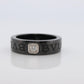 Bvlgari Ring. Black Ceramic Diamond Solitaire. Certified Genuine Bvlgari