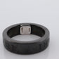 Bvlgari Ring. Black Ceramic Diamond Solitaire. Certified Genuine Bvlgari