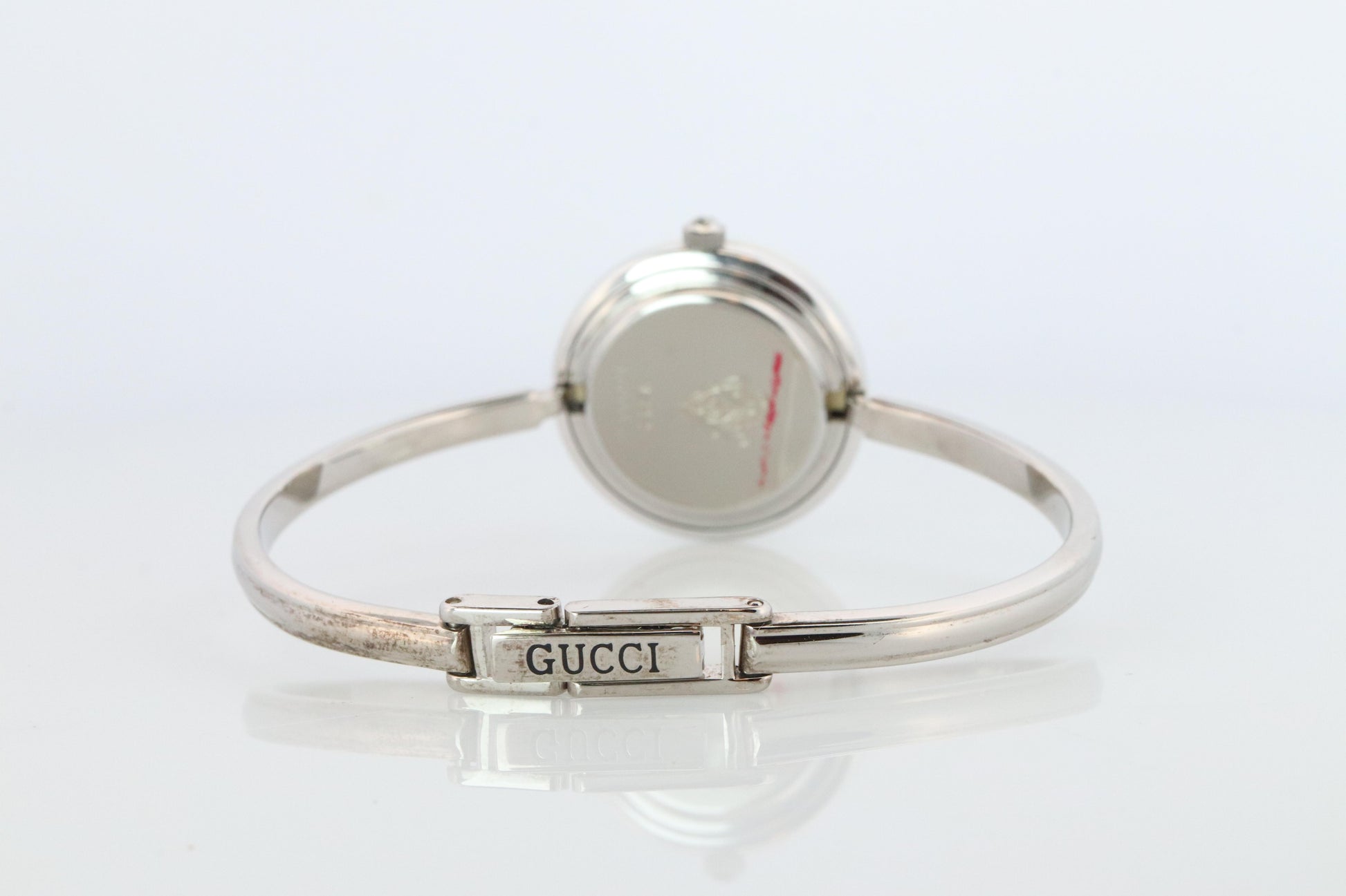 Vintage GUCCI Quartz 11/12.2 Watch Bezels Gucci Ladies Silver Bangle wristwatch