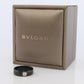 Bvlgari Ring. Black Ceramic Diamond Solitaire. Certified Genuine Bvlgari