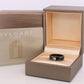 Bvlgari Ring. Black Ceramic Diamond Solitaire. Certified Genuine Bvlgari
