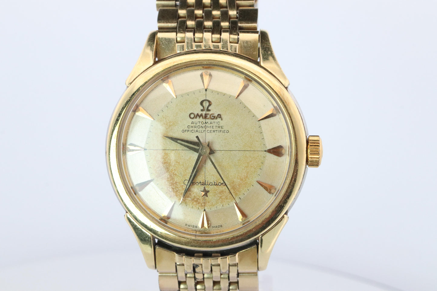 Omega Constellation Pie Pan Watch. Authentic Mens Omega Automatic 5852
