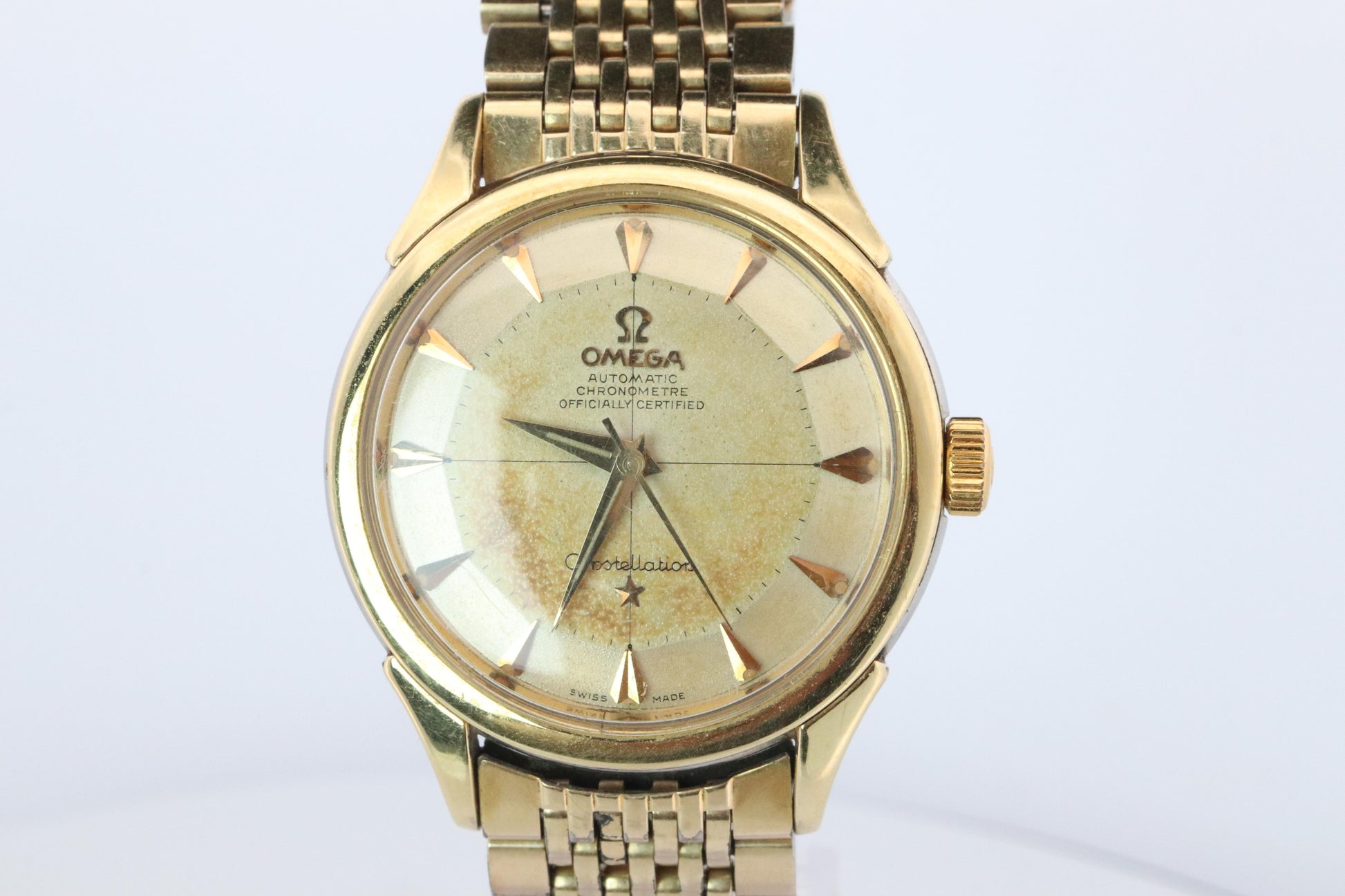 Omega Constellation Pie Pan Watch. Authentic Mens Omega Automatic 5852