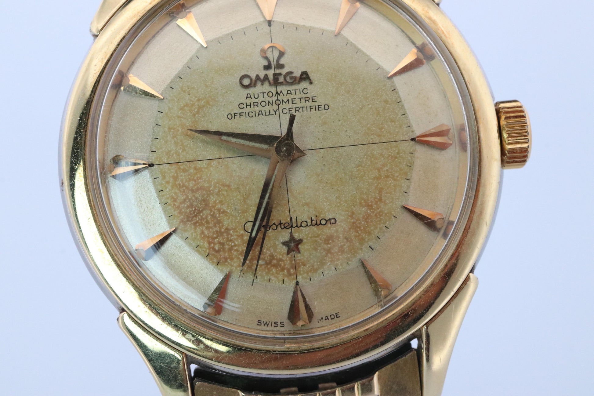 Omega Constellation Pie Pan Watch. Authentic Mens Omega Automatic 5852