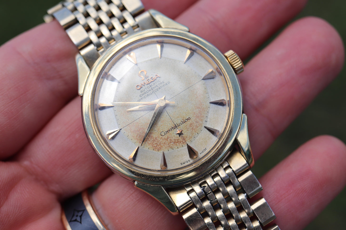 Omega Constellation Pie Pan Watch. Authentic Mens Omega Automatic 5852